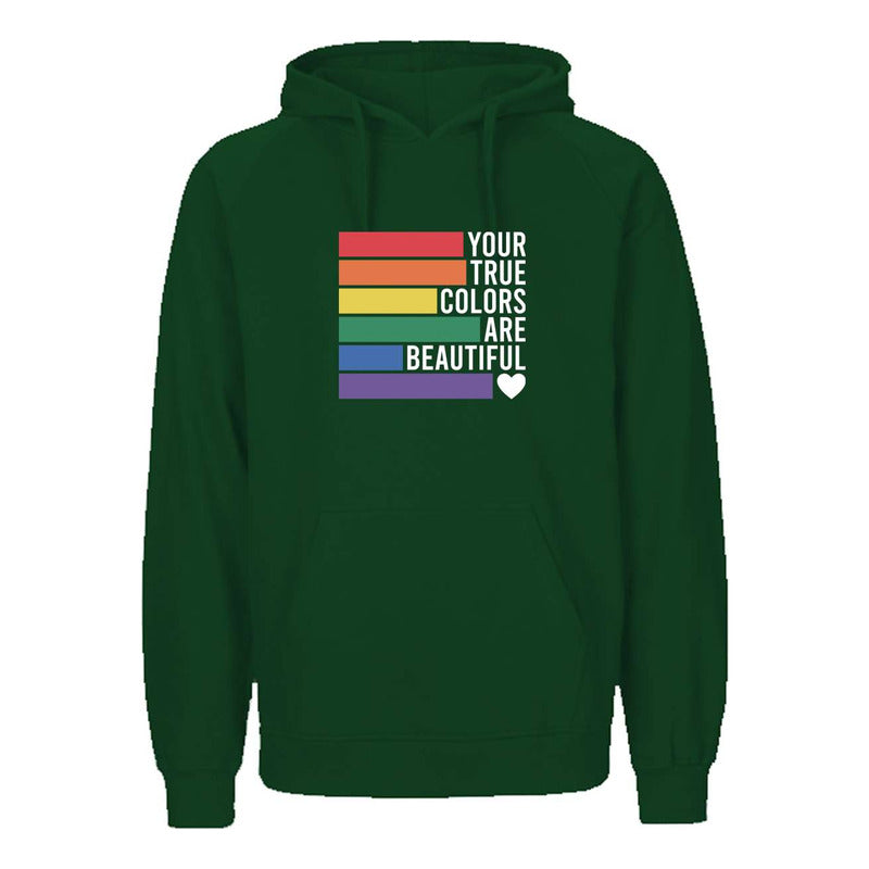 Sudadera Arcoíris Lgbt Orgullo Frase Tus Verdaderos Colores
