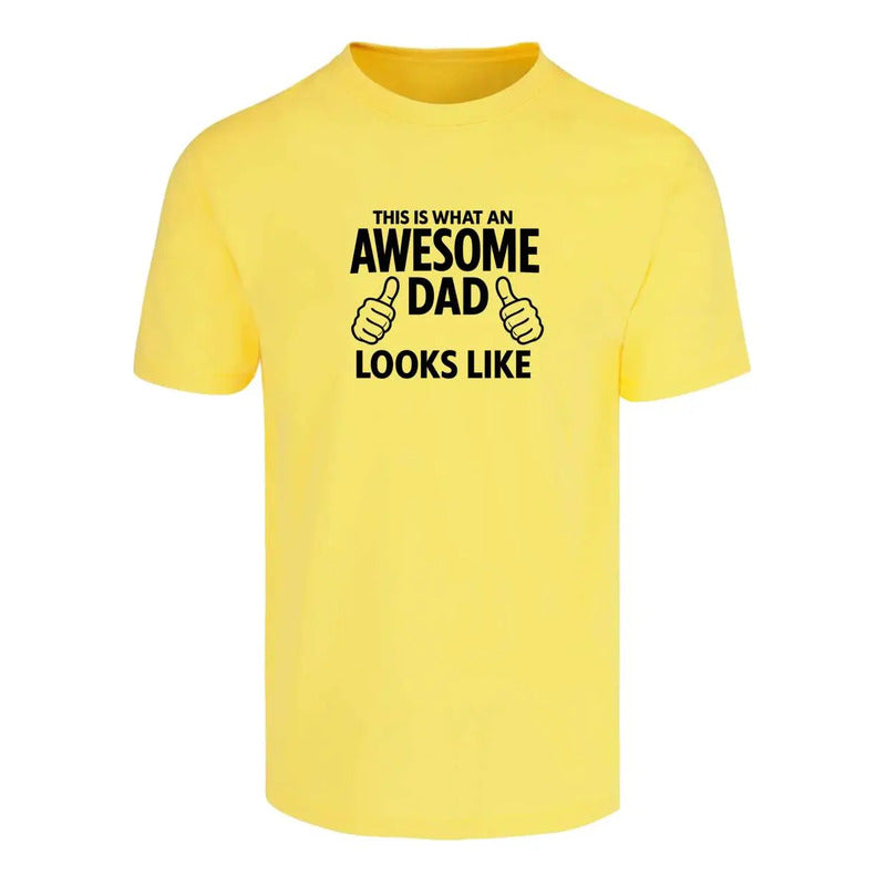 Playera Awesome Dad Día Del Padre  Regalo Original