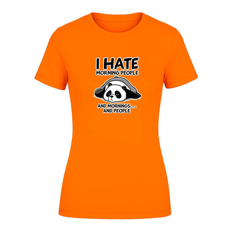 Playera "I Hate Morning People" Panda - Dama