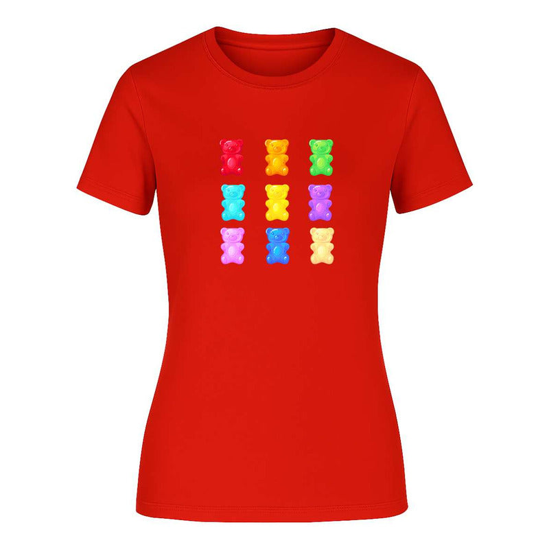 Playera "Ositos de Gomita" Multicolor - Dama