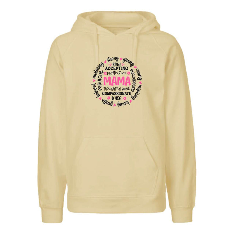 Sudadera Unisex Mama Con Palabras Positivas En Círculo