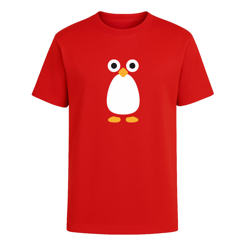 Playera Pingüino Unisex Diseño Minimalista Divertido Cute