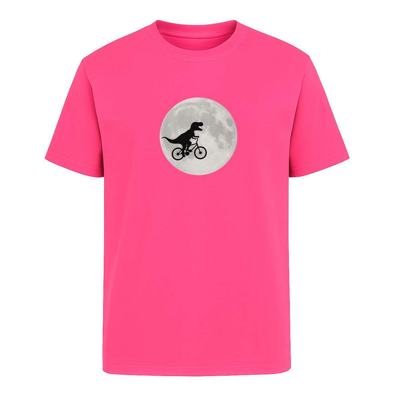 Playera "Dinosaurio en Bici" Frente a la Luna - Infantil