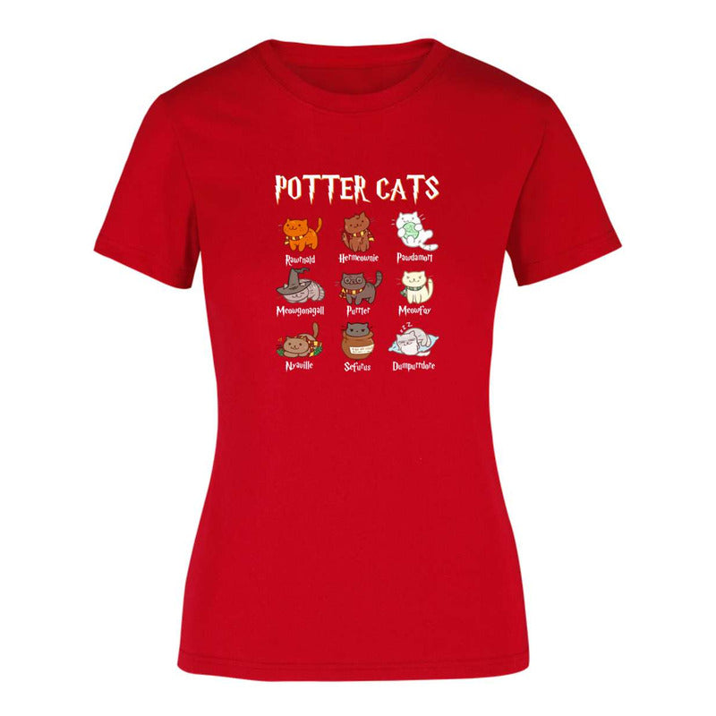Playera Harry Potter Gatos Potter Cats Para Dama