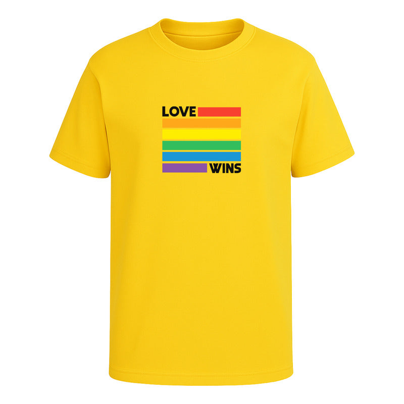 Playera Love Wins Lgbt Arcoíris Orgullo Gay Unisex