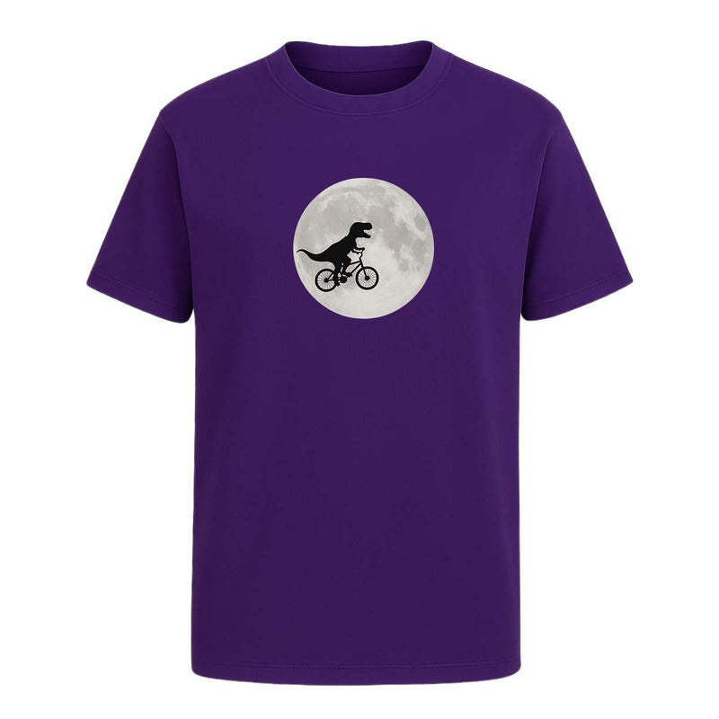 Playera "Dinosaurio En Bici" Luna - Hombre