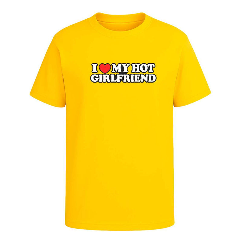 Playera "I Love My Hot Girlfriend" - Hombre