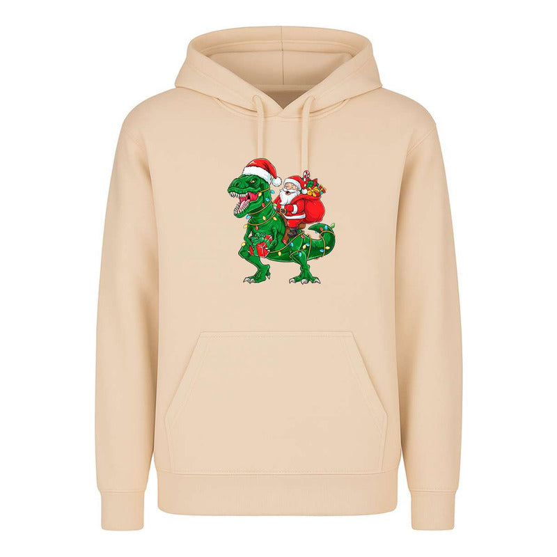 Sudadera Santa En T Rex Navideño Regalo Divertida Unisex