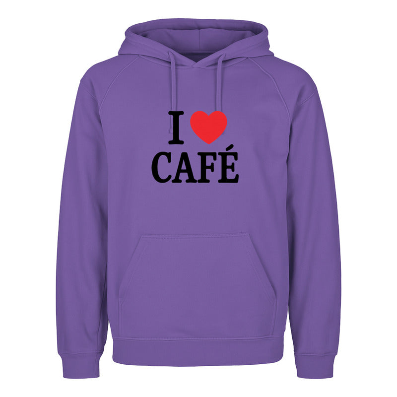 Sudadera Unisex I Love Café Ideal Para Coffee Lovers