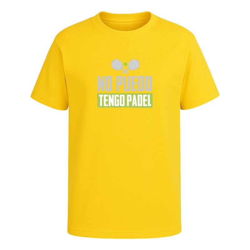 Playera No Puedo Tengo Pádel Infantil Frase Divertida