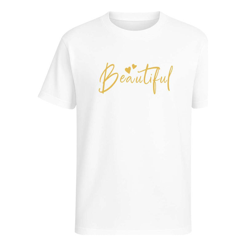 Playera "Beautiful" Mensaje Positivo - Infantil