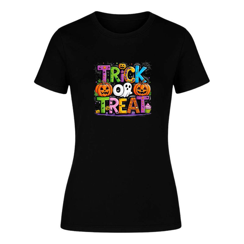 Playera "Trick or Treat" Halloween - Dama