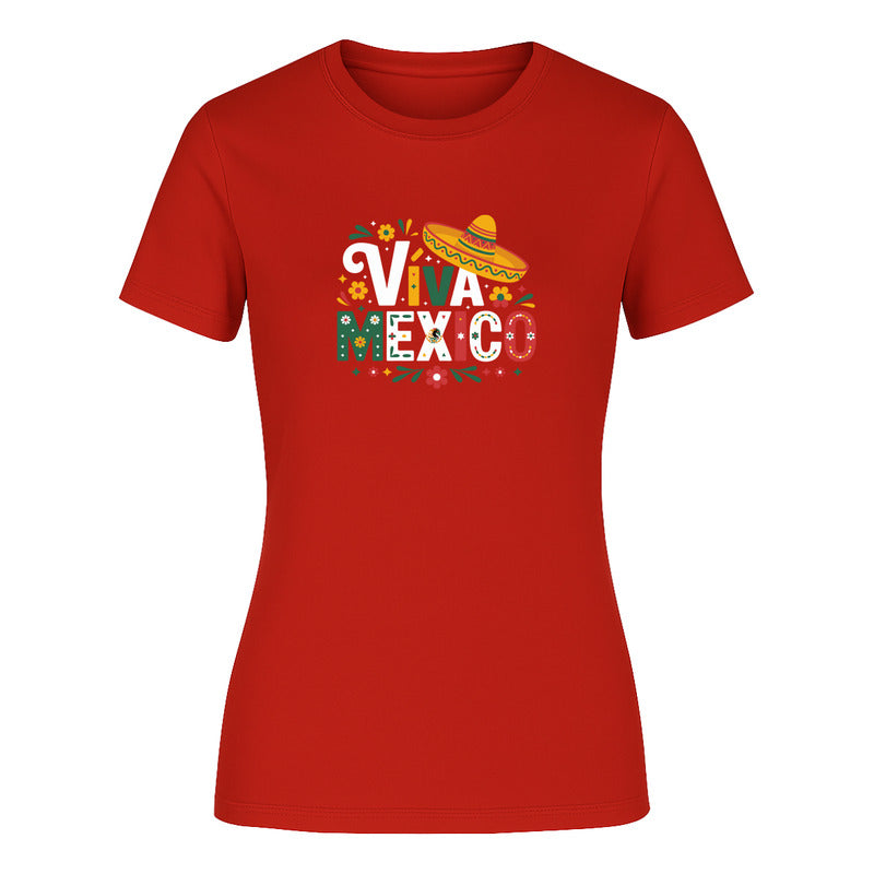 Playera "Viva México" Fiestas Patrias - Dama