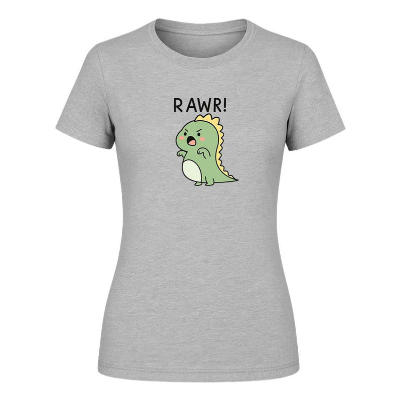 Playera "Rawr" Dinosaurio Kawaii - Dama