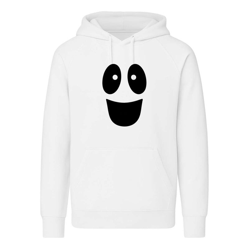 Sudadera Cara Feliz Fantasma Halloween Original Y Divertida