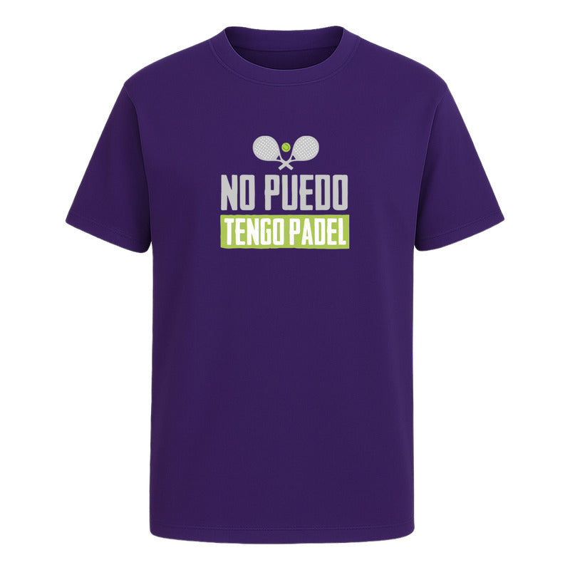 Playera No Puedo Tengo Pádel Infantil Frase Divertida