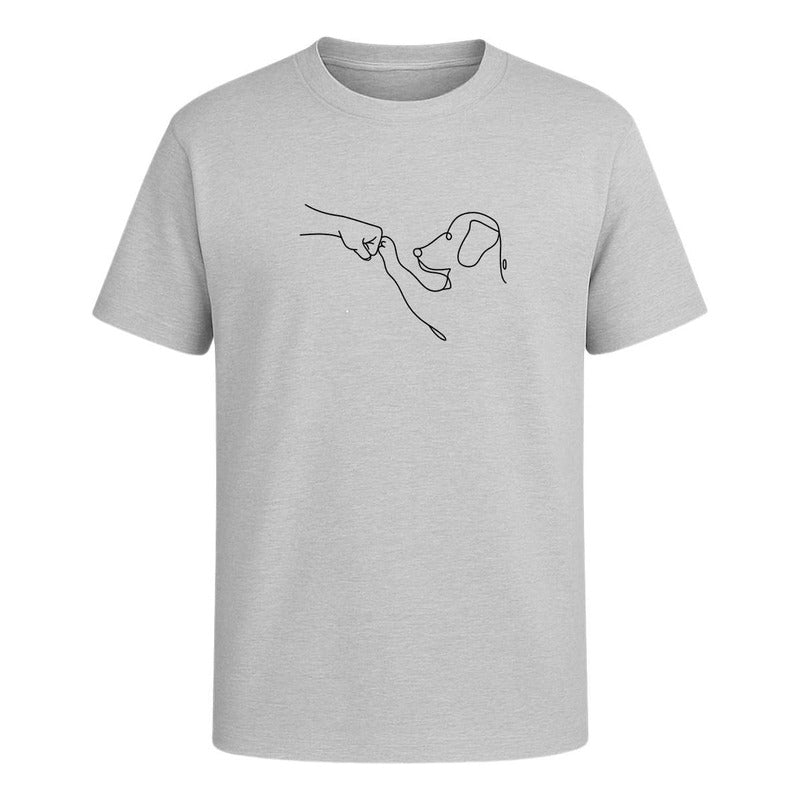 Playera "Perro Y Humano Line Art" - Infantil