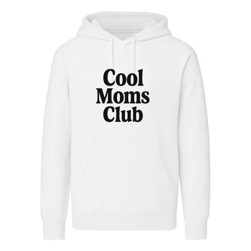 Sudadera KreaLab Cool Moms Club con frase divertida para mamás modernas y con estilo, color gris y diseño casual.
