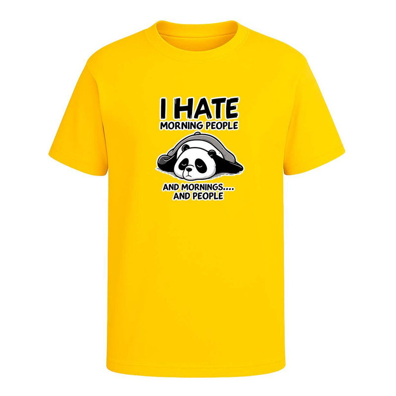 Playera "I Hate Morning People" Panda - Hombre