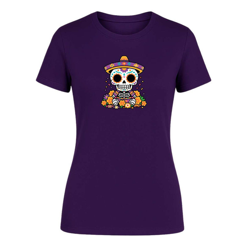 Playera "Calavera Catrín" Día de Muertos - Dama