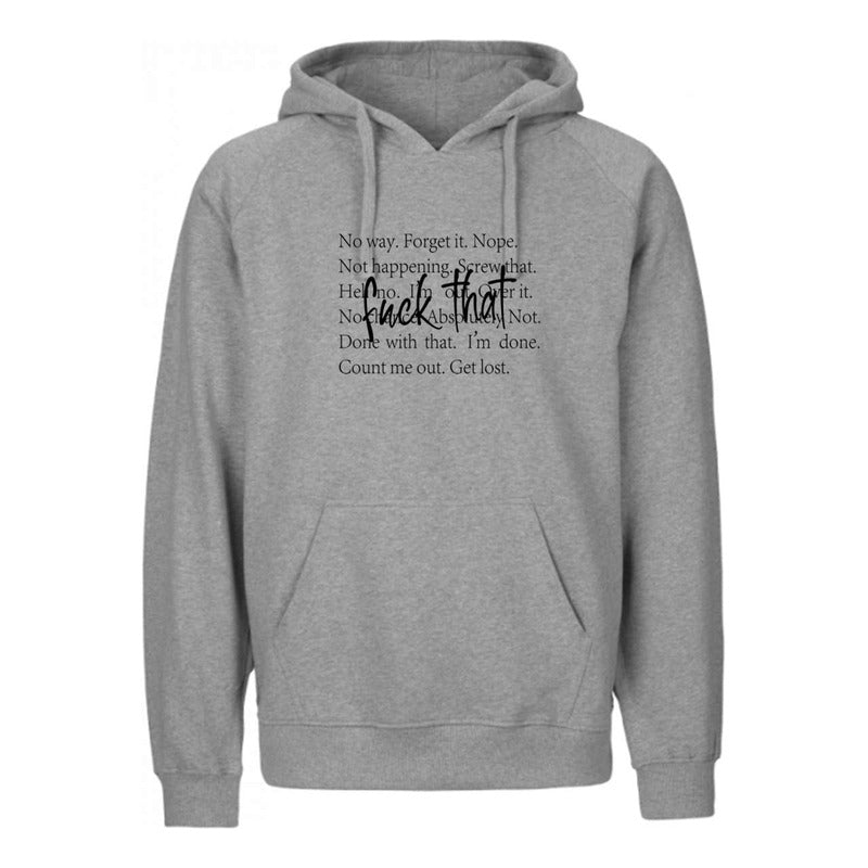 Sudadera Unisex Con Frase Sarcástica Estilo Not Today