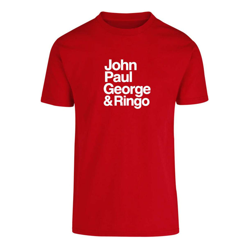 Playera Beatles John Paul George Ringo Fan Retro Música Pop