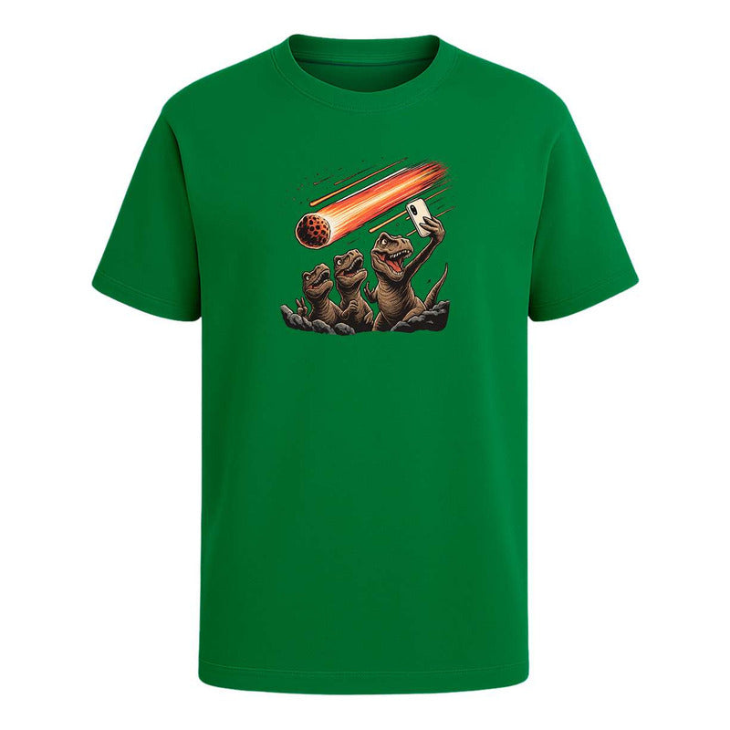 Playera "Dinosaurios Selfie Meteorito" - Infantil