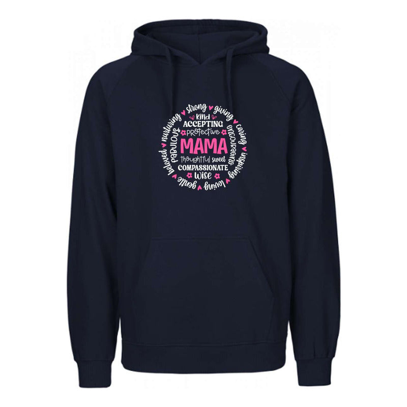 Sudadera Unisex Mama Con Palabras Positivas En Círculo