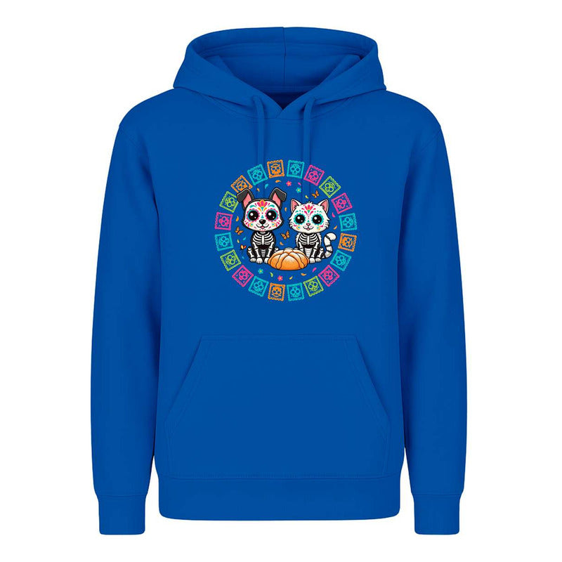 Sudadera Gato Y Perro Día De Muertos Pan De Muerto Kawaii