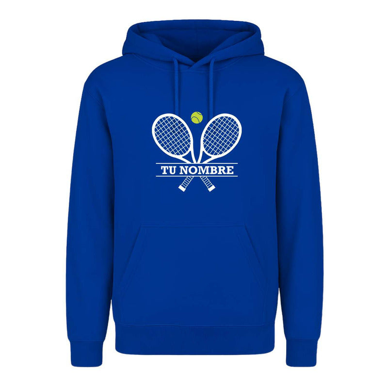 Sudadera Tennis Raquetas Personalizada Con Nombre Infantil
