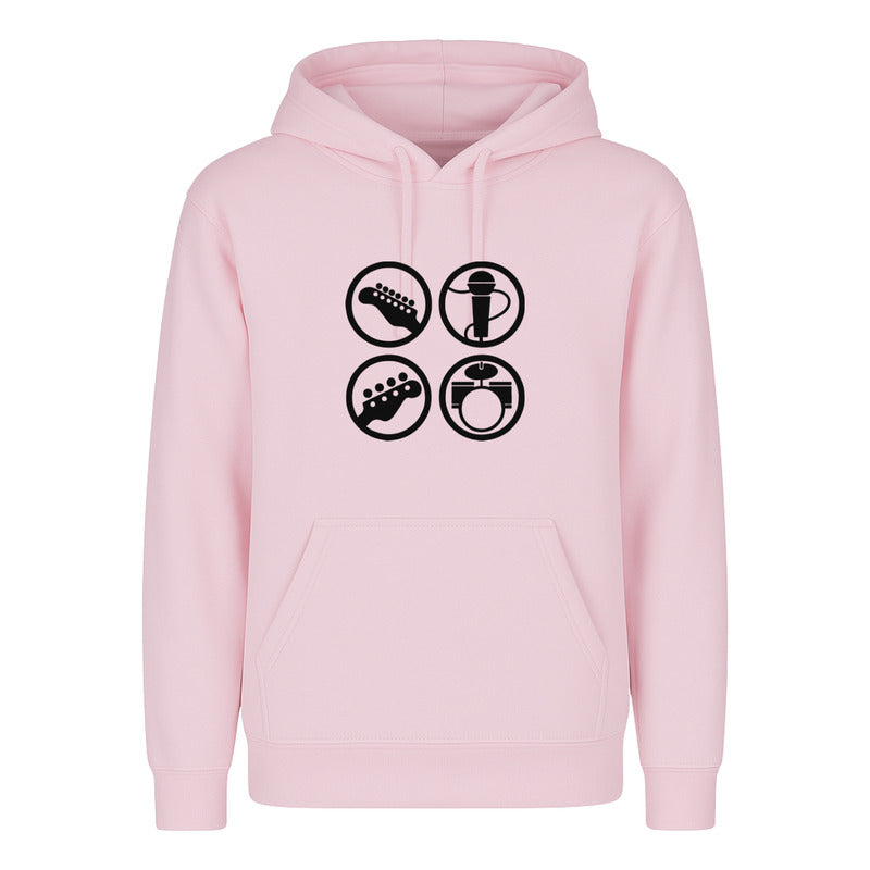 Sudadera Instrumentos Musicales Para Músico Unisex Rockero