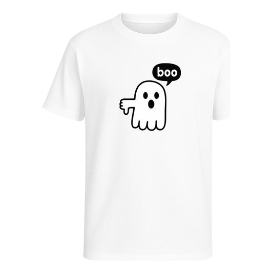 Playera Fantasma Boo Diseño Divertido Minimalista Unisex