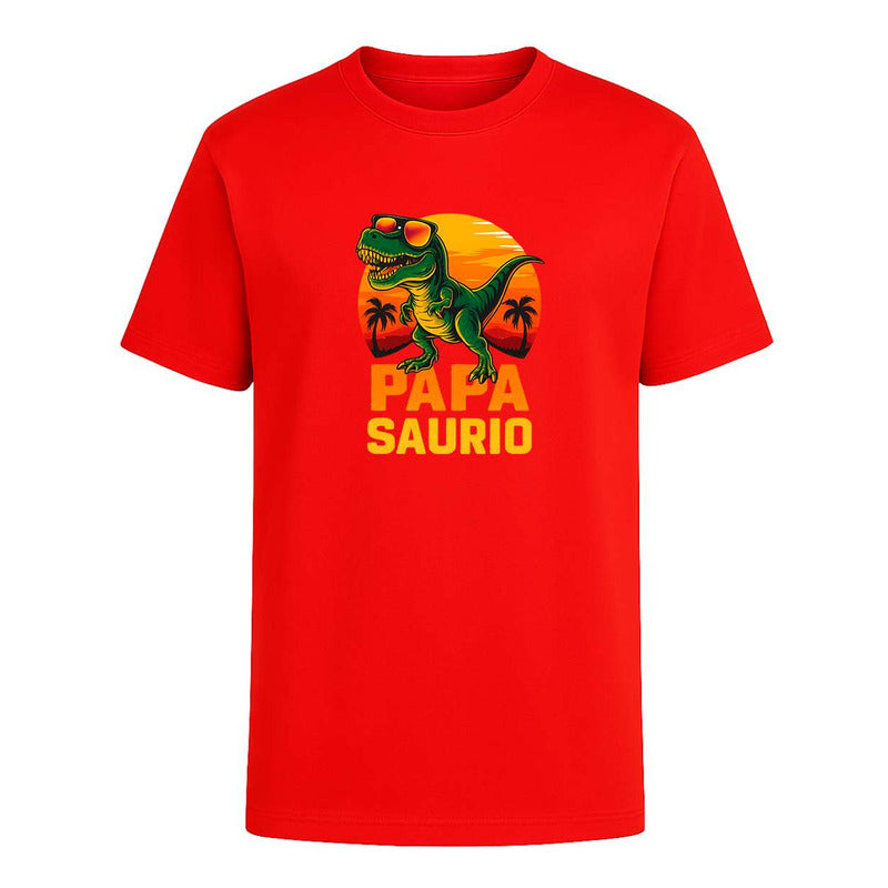 Playera Papá Saurio Dinosaurio Cool Regalo Papá Fans Unisex