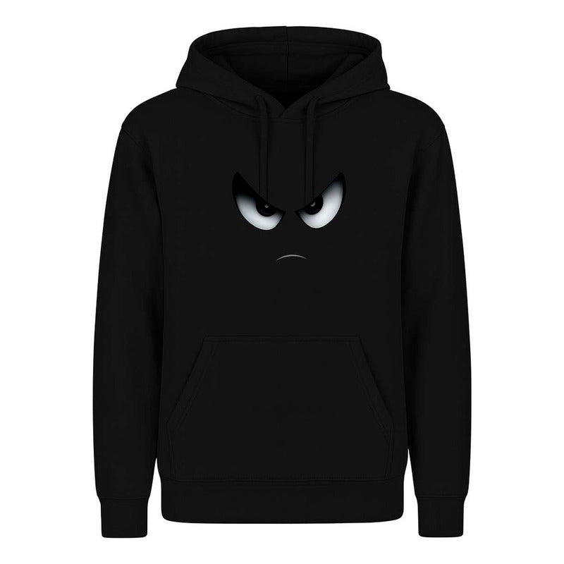 Sudadera Cara Enojada Ojos Enfadados Broma Divertida Unisex