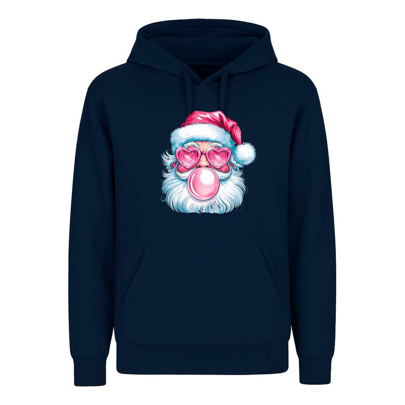 Sudadera Santa Cool Lentes Corazón Chicle Divertida Unisex