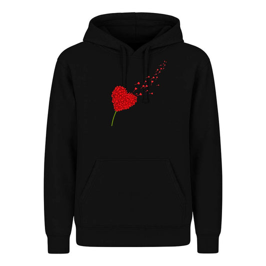 Sudadera Corazón Flor Pétalos Amor Romántica Pareja Unisex
