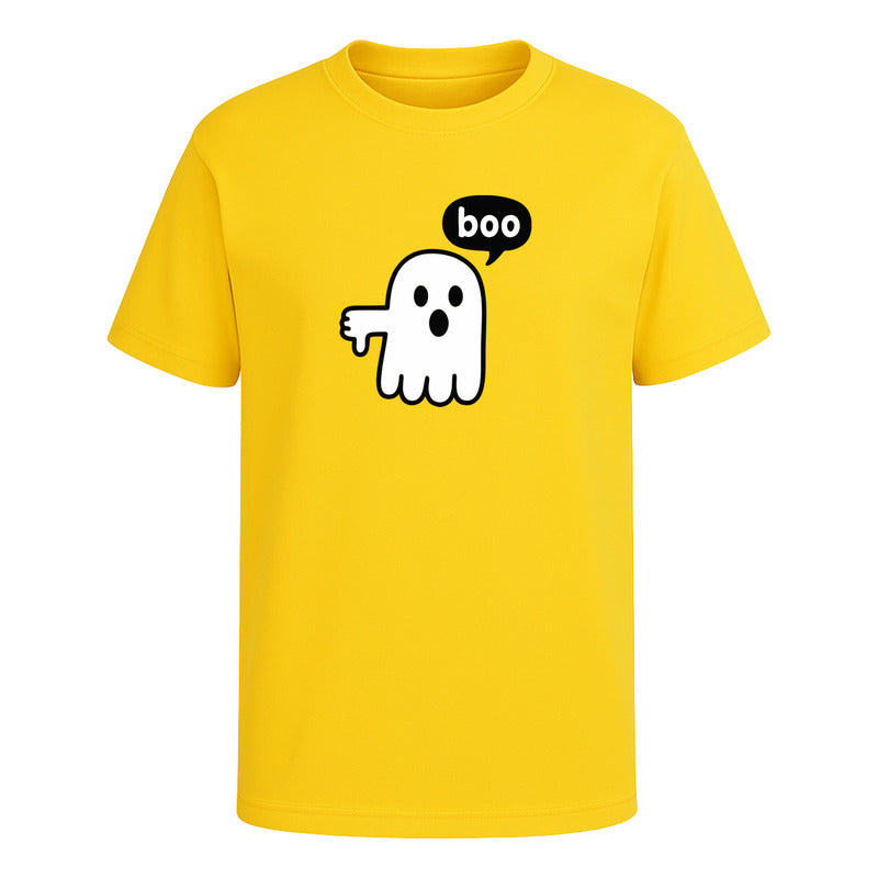 Playera Fantasma Boo Diseño Divertido Minimalista Unisex