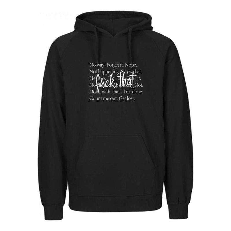 Sudadera Unisex Con Frase Sarcástica Estilo Not Today