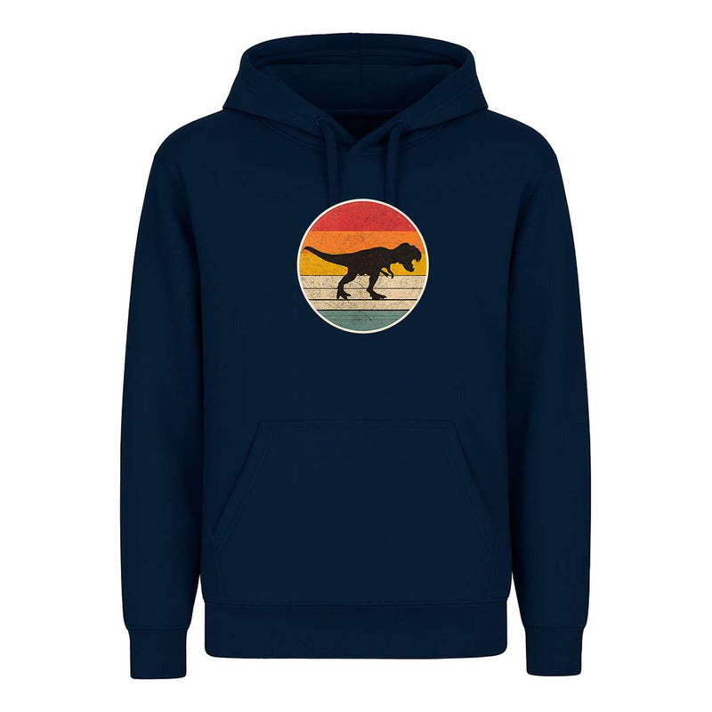 Sudadera Dinosaurio Retro Silueta Vintage Para Fans Infantil