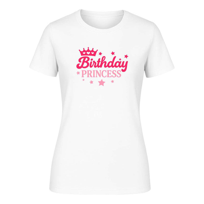 Playera de cumpleaños para dama de la marca KreaLab, con diseño de princesa, ideal para regalo.