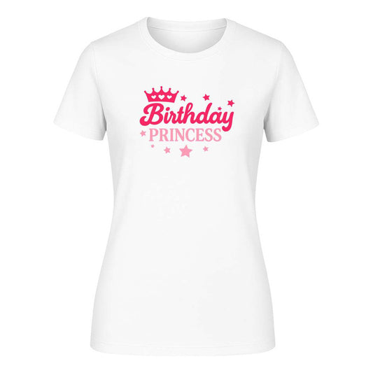 Playera de cumpleaños para dama de la marca KreaLab, con diseño de princesa, ideal para regalo.