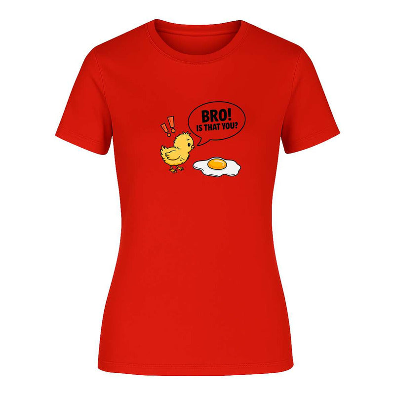 Playera "Bro Is That You" Pollo y Huevo - Dama