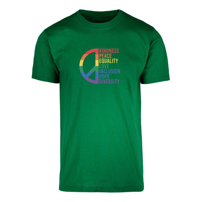Playera Lgbt+ Orgullo Gay Paz Y Valores Unisex