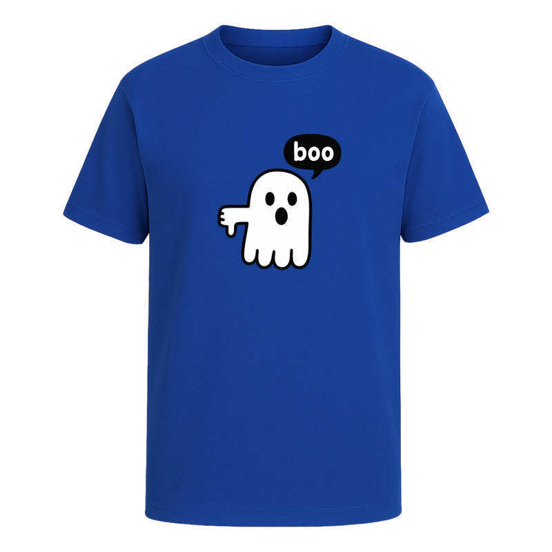Playera Fantasma Boo Diseño Divertido Minimalista Unisex