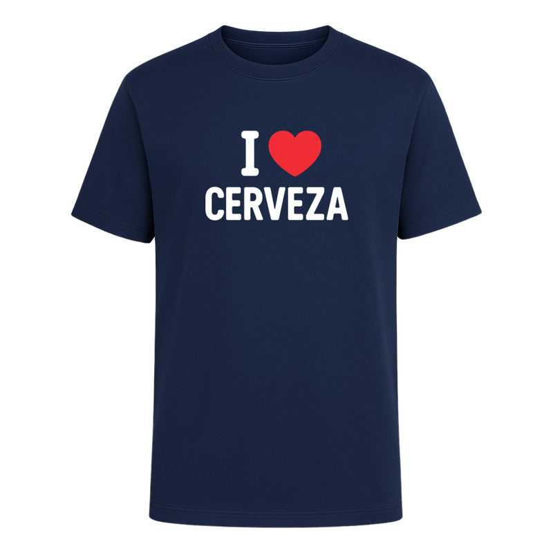 Playera "I Love Cerveza" - Hombre