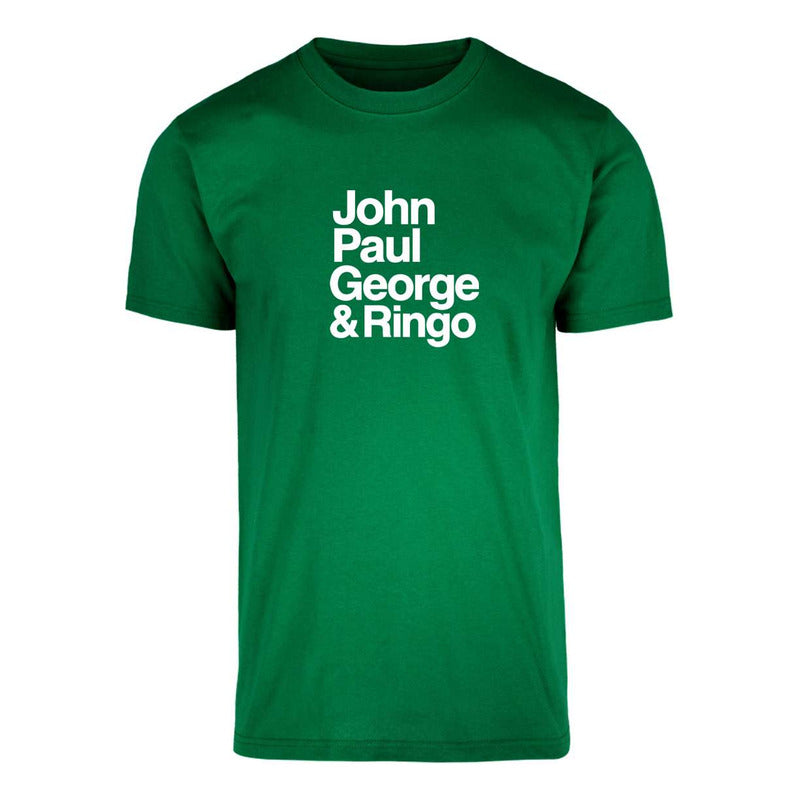 Playera Beatles John Paul George Ringo Fan Retro Música Pop