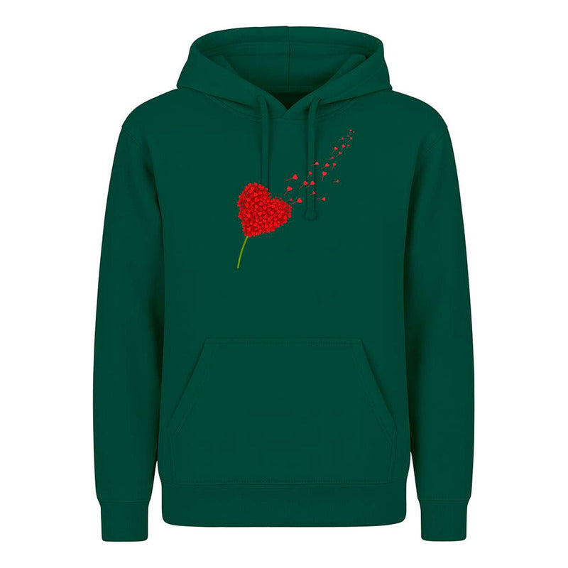 Sudadera Corazón Flor Pétalos Amor Romántica Pareja Infantil