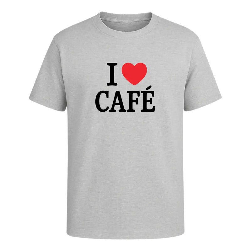 Playera I Love Café Ideal Para Coffee Lovers Para Hombre