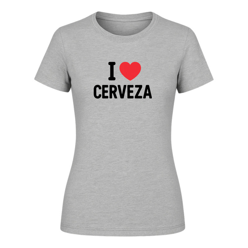 Playera "I Love Cerveza" - Dama