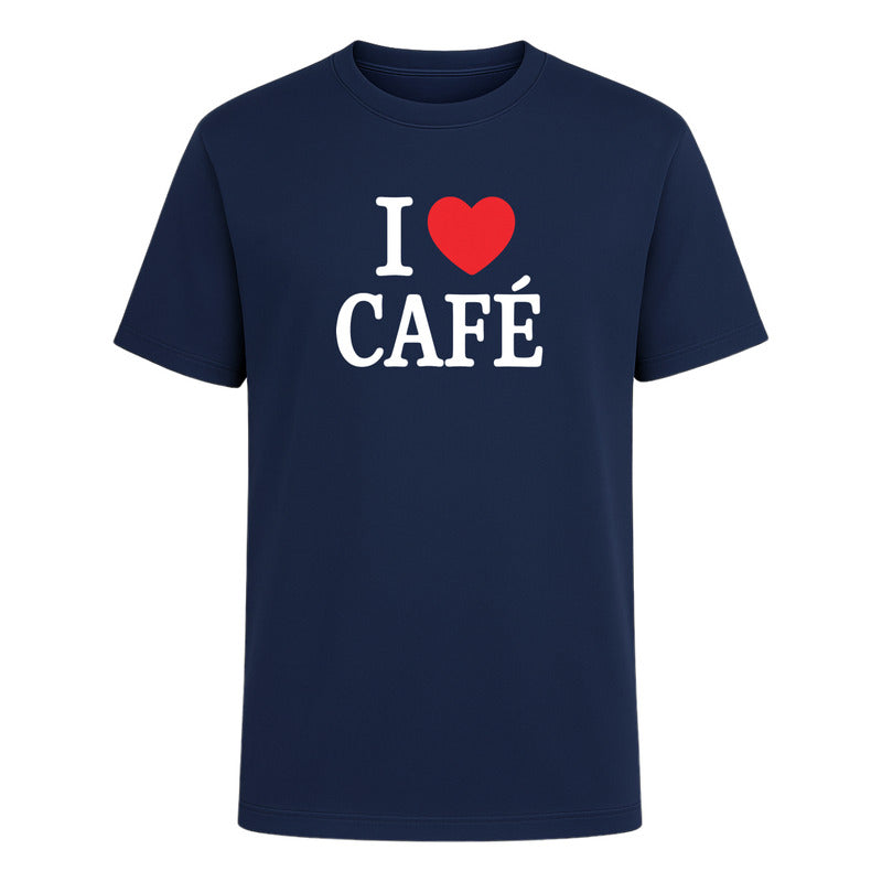Playera I Love Café Ideal Para Coffee Lovers Para Hombre